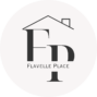 Flavelle Place Logo with letters F and P inside home outline